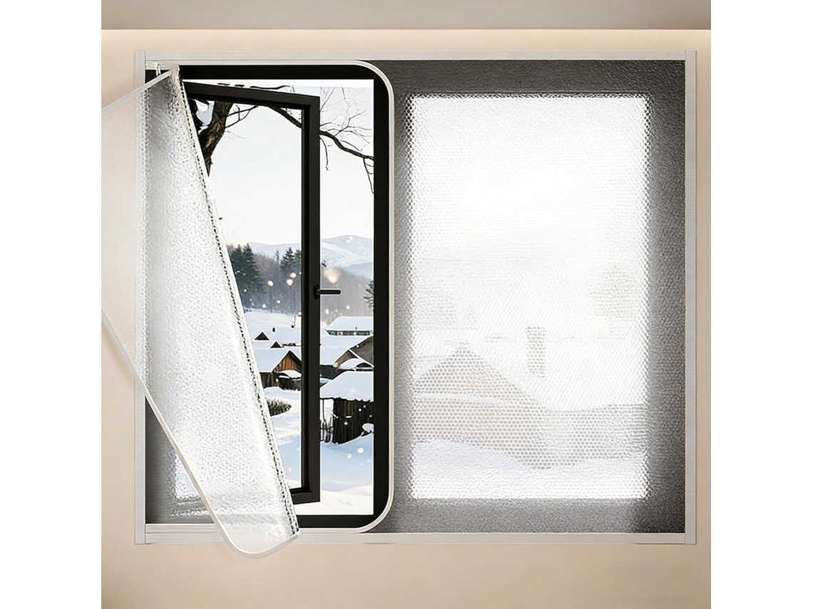 Lámina De Sellado Para Ventanas, Kit Aislamiento Térmico Interior Invierno, Alta Durabilidad, Apto La Mayor...