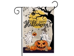 2026-bandera De Jardín De Halloween, Doble Cara Con Fantasma Murciélago Y Calabaza