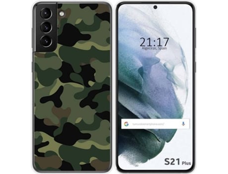 Carcasa Samsung Galaxy S21+ Plus 5G TUMUNDOSMARTPHONE Camuflaje Multicolor