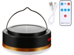 1 Juego De Luces Led Solares Portátiles Para Camping, Resistentes Al Agua, Con Control Remoto Usb.
