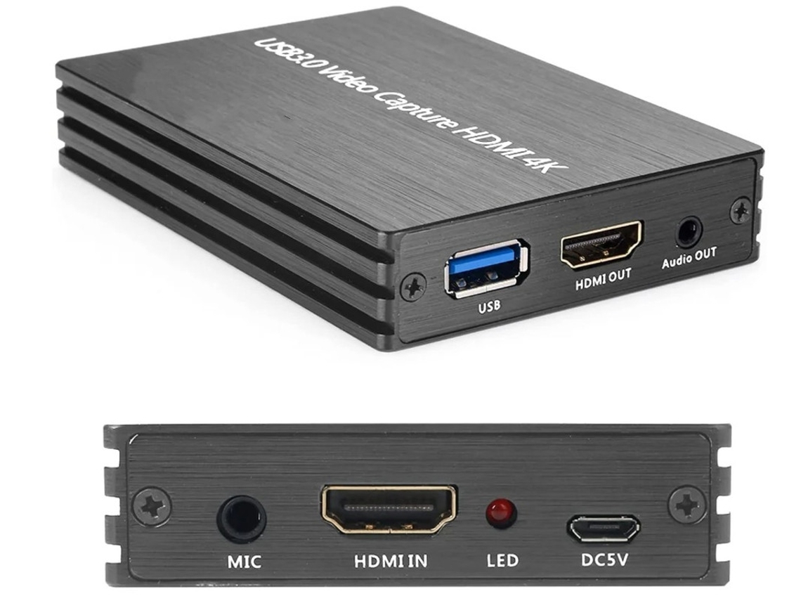 Adaptador HDMI USB 3.060 Hz gris Yizhood