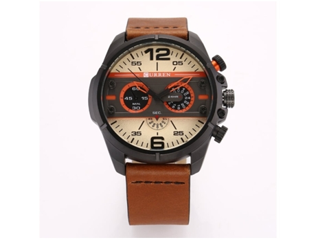 Reloj analógico de cuarzo para hombre, resistente al agua, relojes para hombre, trabajo de negocios, deportes, relojes casuales, carcasa amarilla y...
