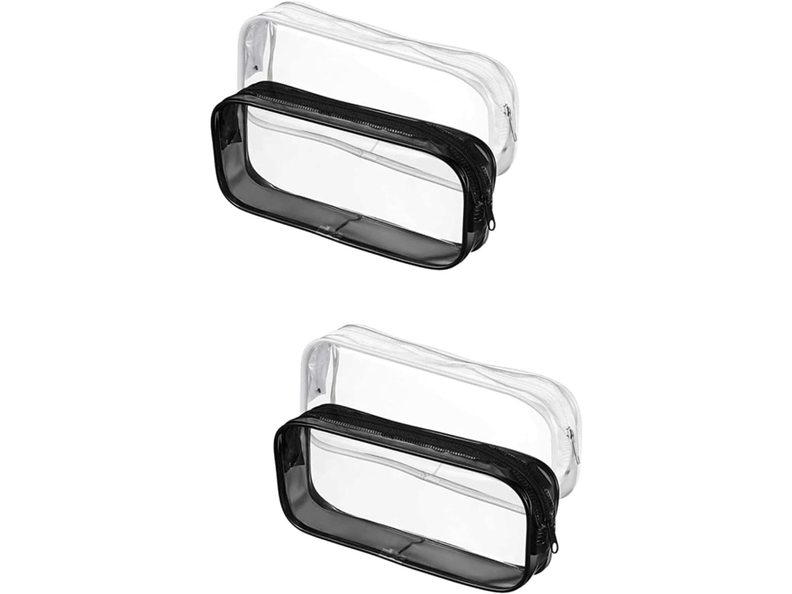 Nuobesty Juego De 4 Estuches Transparentes De Pvc Para Lápices, Práctico Organizador Escolar Para