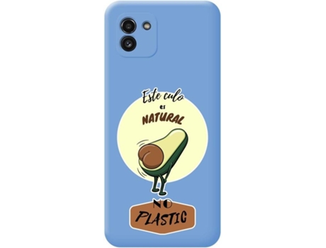 Carcasa para Samsung Galaxy A03 TUMUNDOSMARTPHONE Silicona Líquida Dibujos Azul