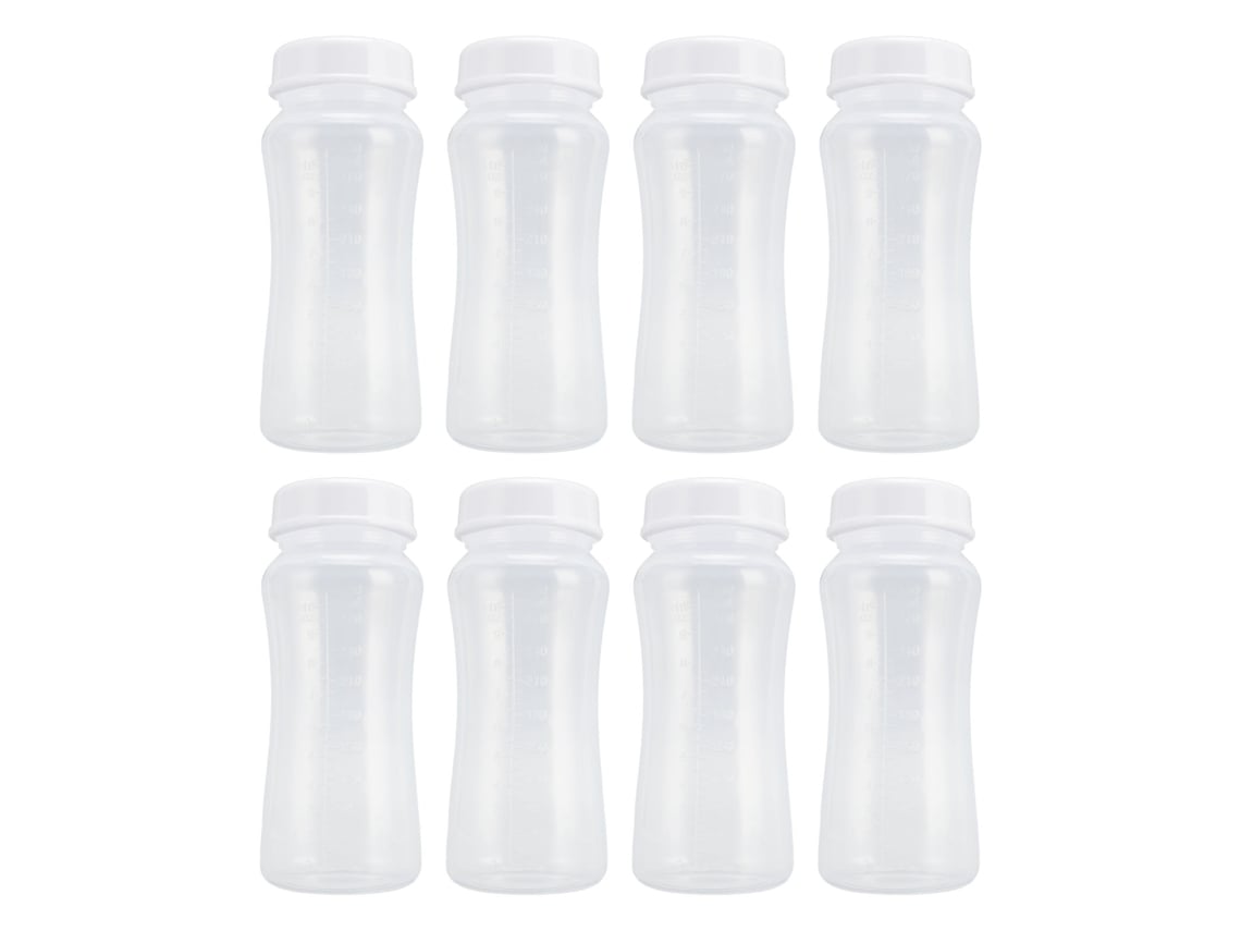 8 Biberones Reutilizables De Cuello Ancho Y A Prueba De Fugas Para Almacenar Leche Materna (300 Ml)