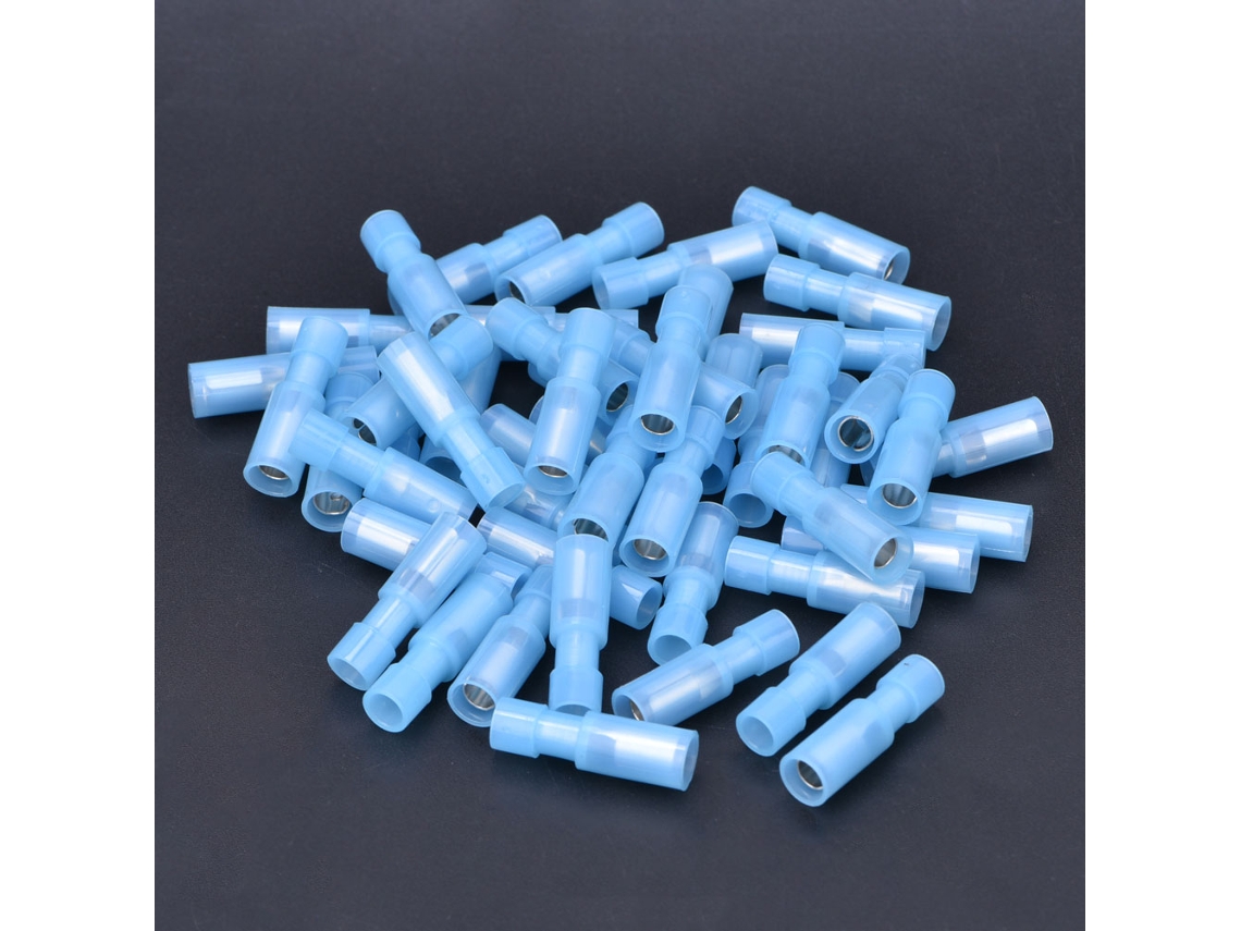 2026-as-100 Conectores Terminal Bala Blancos 16-14awg Conector Hembra Para Cableado