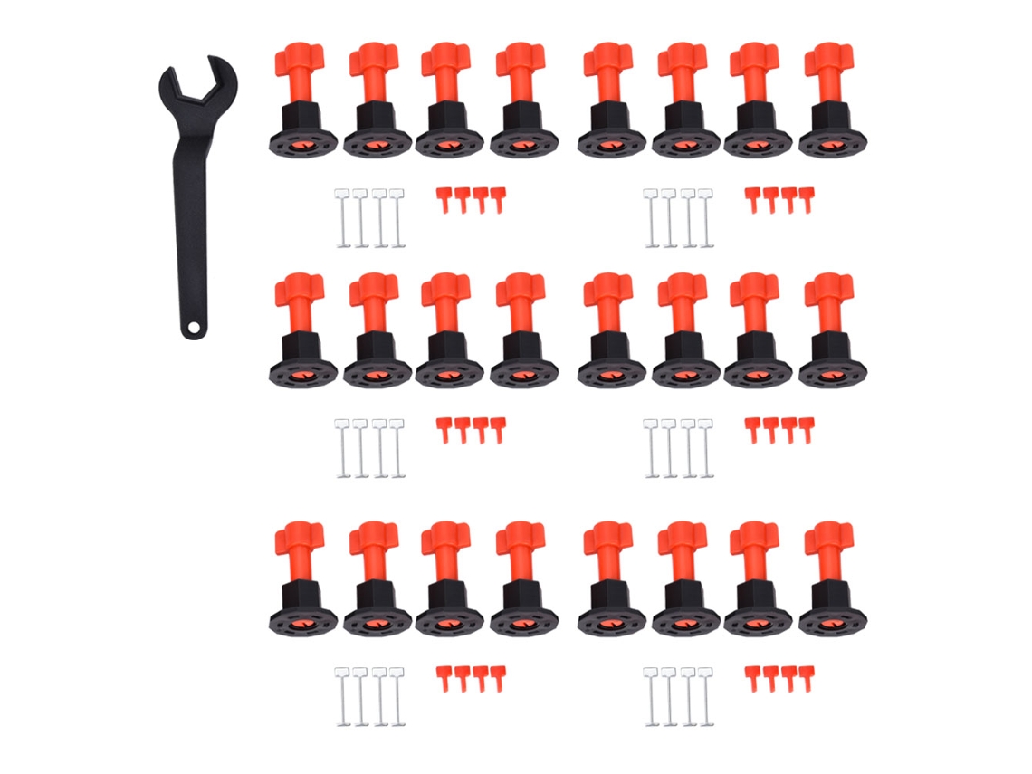 Sistema De Nivelación De Baldosas De 24 Piezas Para Suelo Y Pared Con Burbuja De Equilibrio