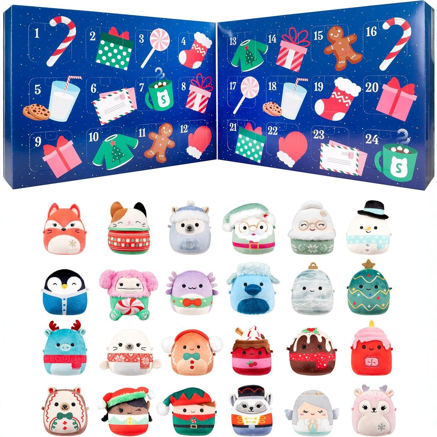 Calendario de Adviento de Micromallows 2026 Cuenta regresiva para Navidad con juguetes Aeuzwr