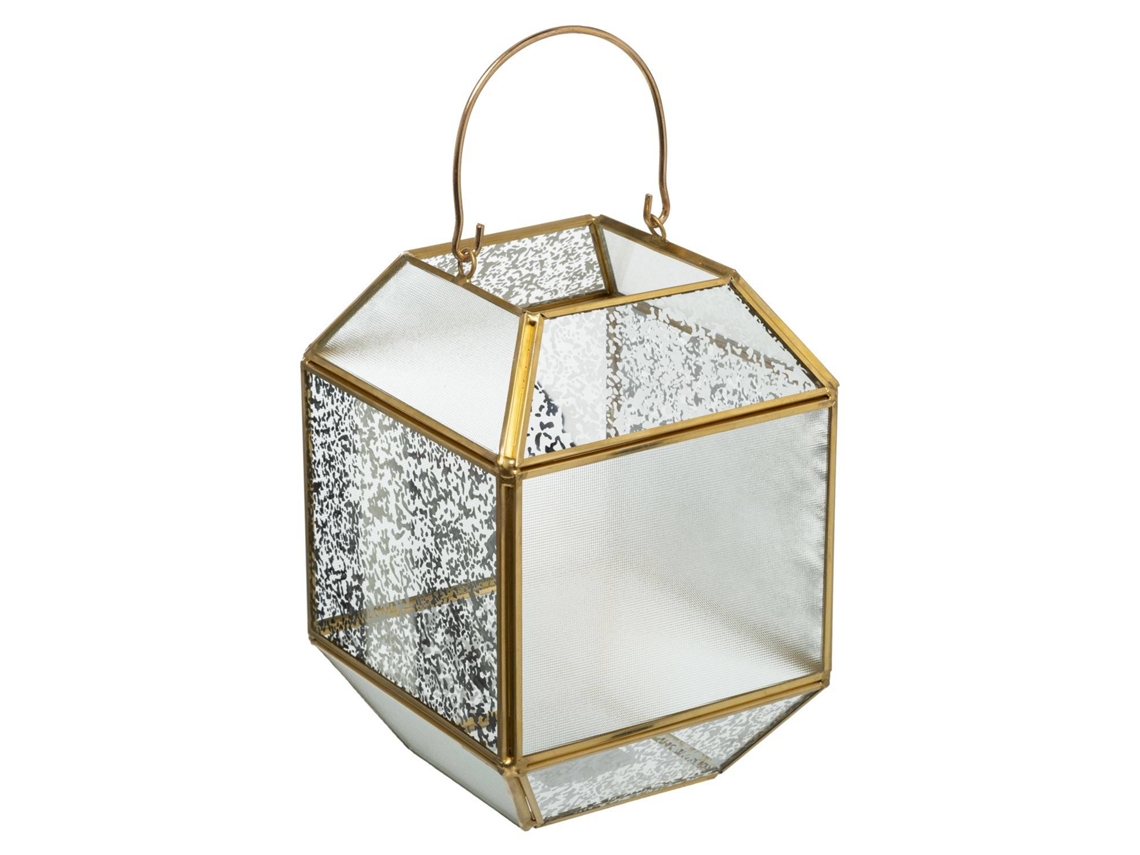 Lámpara de cristal, 14 X 14 X 20 cm