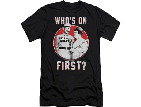 Camiseta ROCKINSTONE Quién está en la primera camiseta de Abbott y Costello (L)