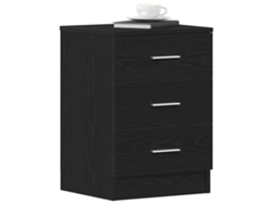 Maison Exclusive - Mesita De Noche De Roble Negro, 38x35x55 Cm, Madera De Ingeniería