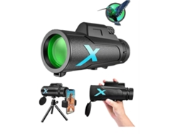 Telescópio Monocular 12x50 Hd Monóculo À Prova Dágua Com Suporte Para Smartphone E Prisma De Tripé Para Observação De Pássaros Saisiyiky