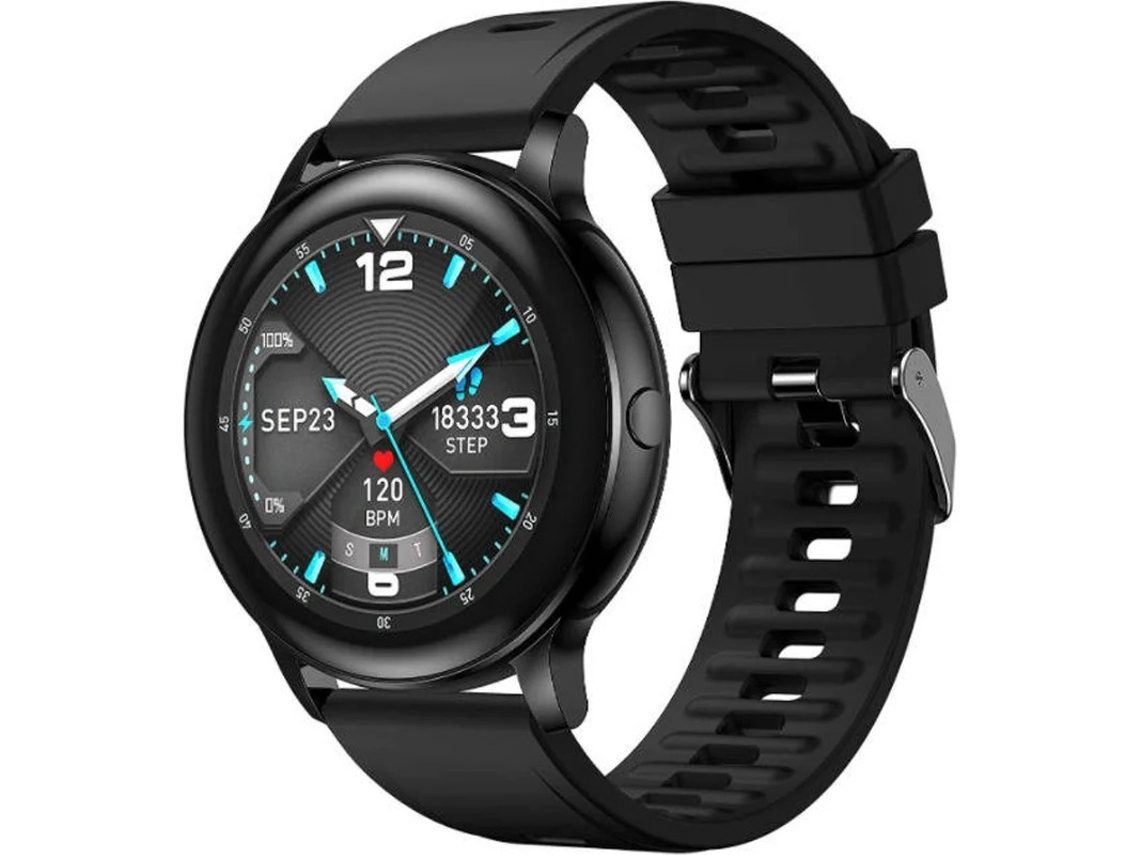 Reloj inteligente Bestvite para hombre y mujer, con control del ritmo cardíaco, sueño, presión arterial, actividad física, IP68, 24 modos deportivos (negro)