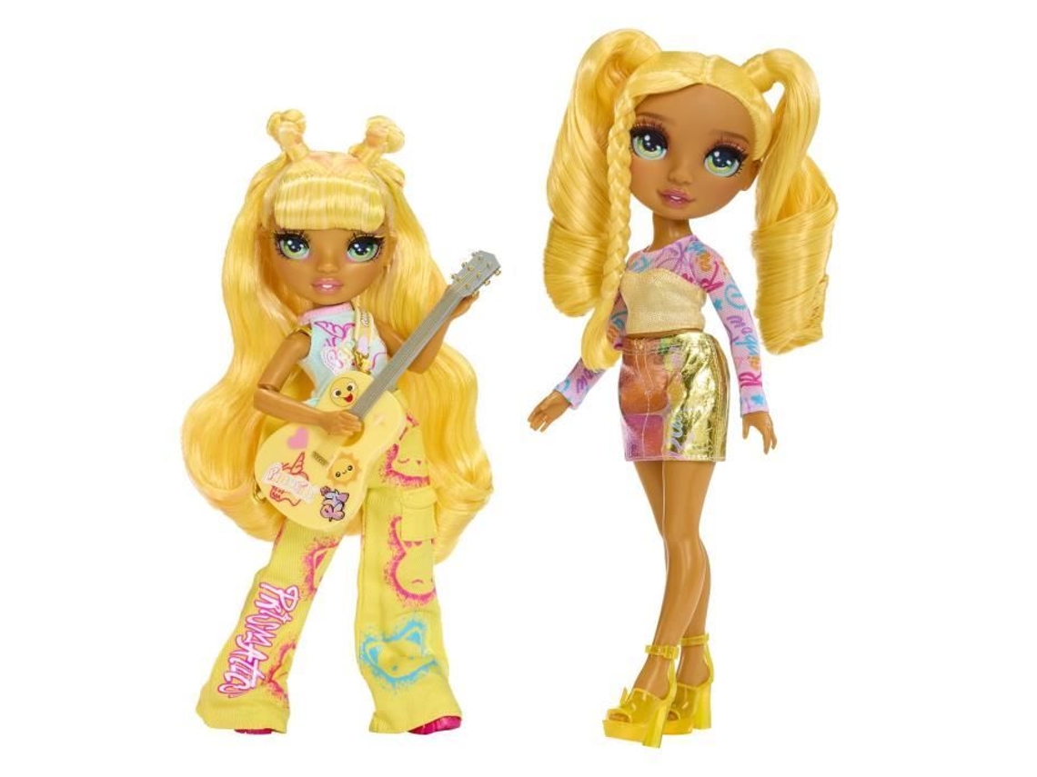 Muñecas de moda de la banda de rock Rainbow High Jr. Sunny High