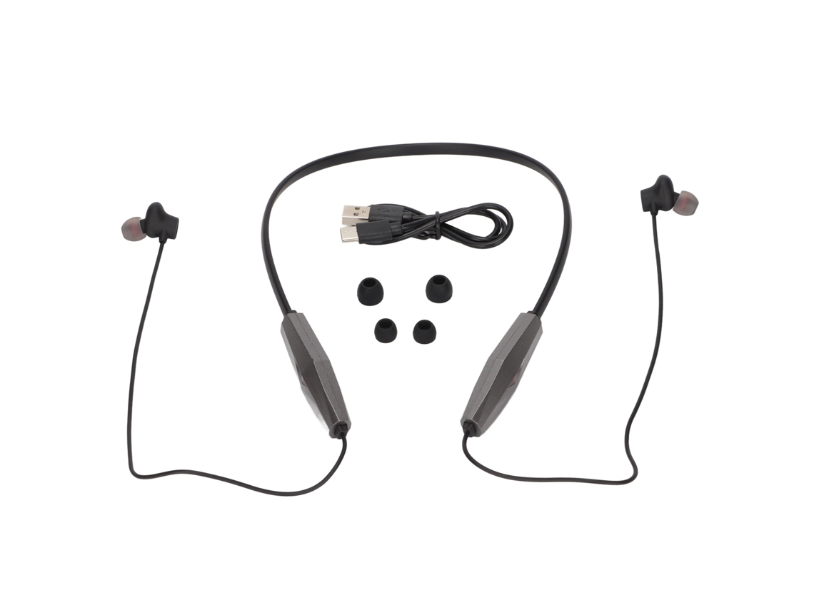 Auriculares Bluetooth EOOCOO con banda para el cuello para deportes (auriculares estéreo binaurales inalámbricos)