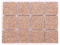 Protectores adhesivos p/ muebles TESCOMA Presto 25x25 mm (24un)