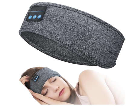 Auriculares para dormir con diadema Bluetooth, auriculares inalámbricos deportivos, auriculares para dormir con altavoz estéreo HD (gris) CHRONUS
