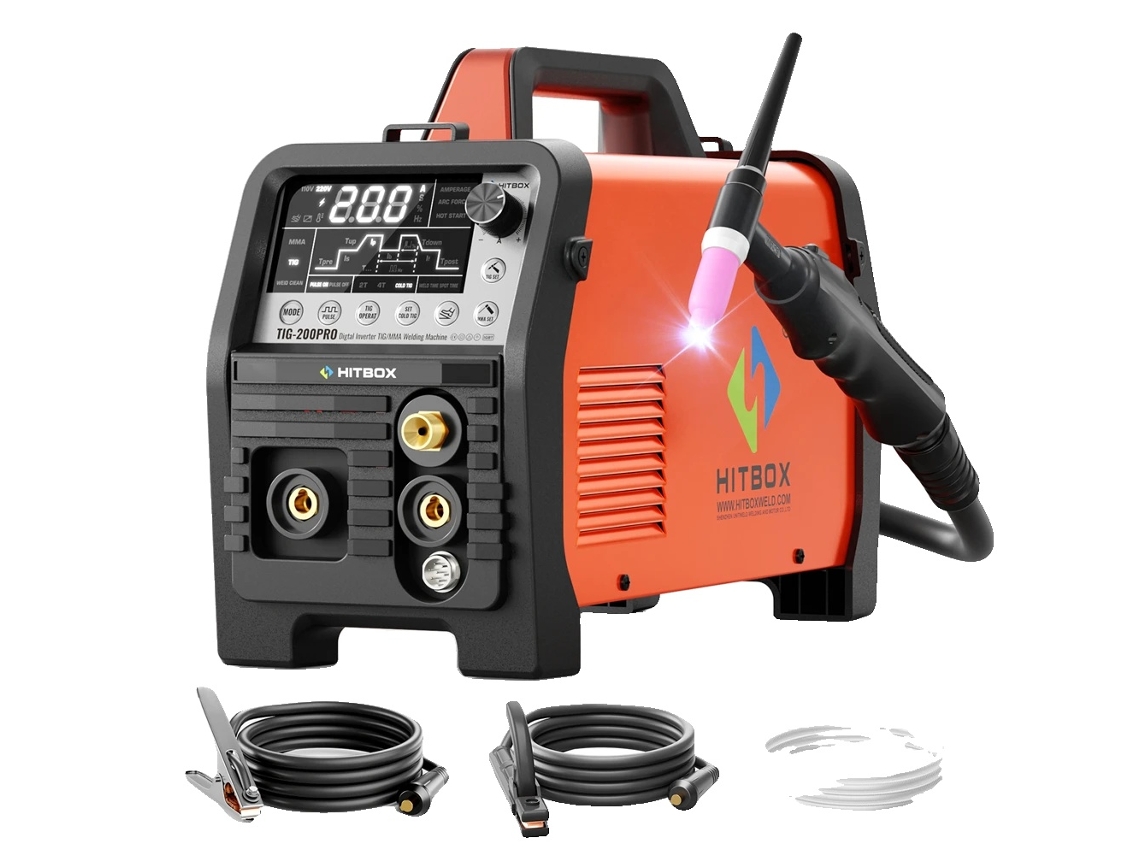 Máquina de soldadura TIG, corriente máxima de 160 A, pantalla digital, Tig200pro, 220 V OEM