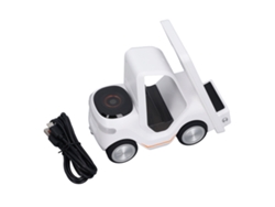 Base De Carga Inalámbrica 5 En 1 Forma De Montacargas Portátil Para Teléfono Watch Auriculares Ios Blanco