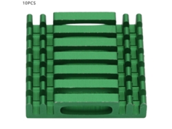 10 Disipadores De Calor De Aluminio P2806-gr Para Refrigeración De Chips De Cpu De Placas Base