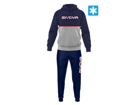 Chándal para Hombre GIVOVA (3XL - Lana - Azul)
