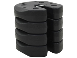 Conjunto 4 Peso para cenador VIDAXL Negro Hormigón