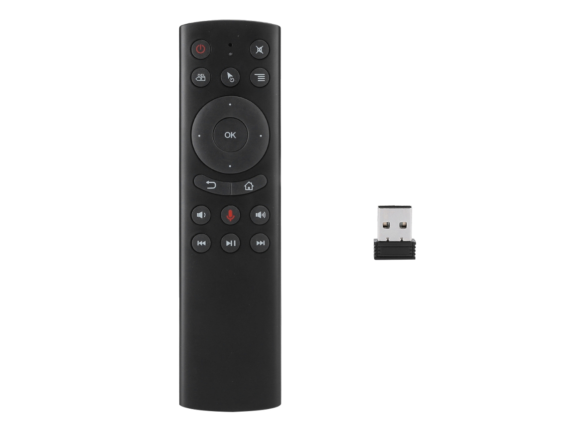 Controle Remoto Sem Fio G20 Mini Teclado Com Gyroscópio E Busca Por Voz 2.4g