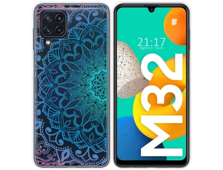 Carcasa Samsung Galaxy M32 TUMUNDOSMARTPHONE Dibujos Transparente Multicolor