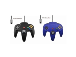 Paquete De 2 Mandos Clásicos Con Cable Para N64, Juegos Retro De 64 Bits, Joystick De Repuesto