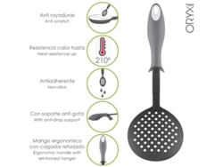 Espumadera Cocina Nylon Con Mango Antigotas Engomado 35 x 11.7 cm ORYX