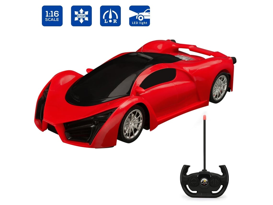Carro De Controle Remoto Para Crianças 1:16 Com Luzes Led Alto Velocidade Drift Brinquedo