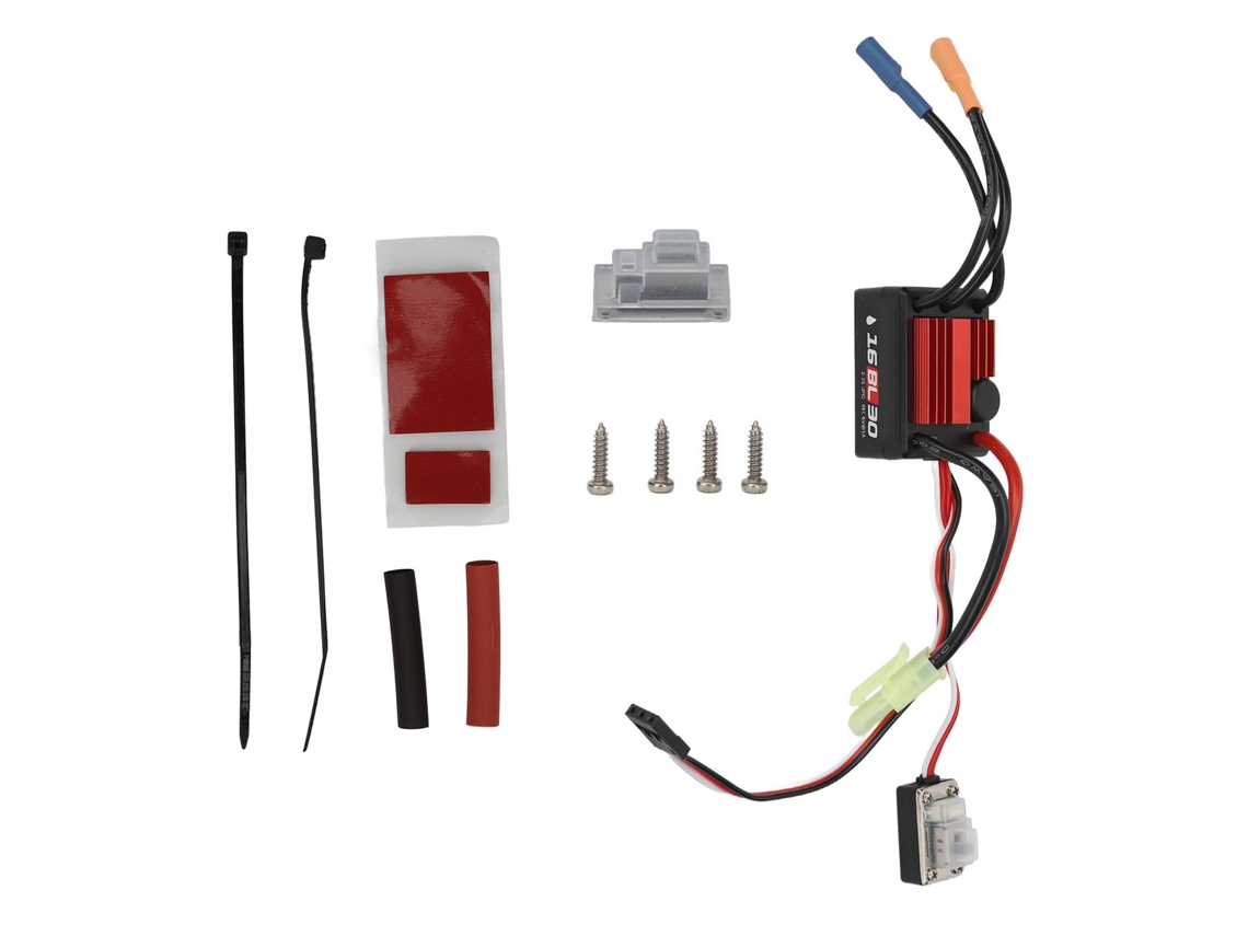 Controlador De Velocidad Eléctrico Para Motor Rc Sin Escobillas De 30 A Con Salida Bec De 6 V 1 A Y Adaptador Tamiya.