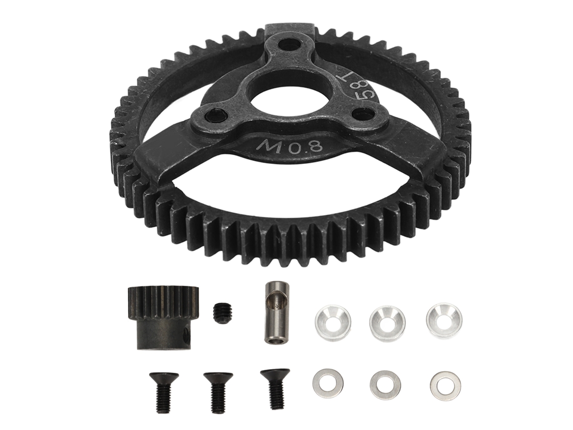 Juego De Engranajes 32p 58t Para Coche Rc Traxxas Slash 2wd 1/10 Con Piñón De Acero De 18t