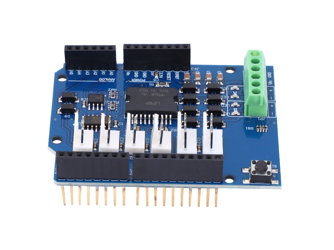 Módulo De Control De Motor De Doble Puente L298p Componente Electrónico Para Motor Shield R3