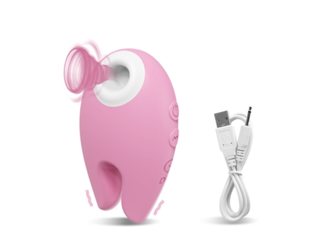 Vibrador de masaje de succión multifrecuencia 2 en 1 para mujeres (rosa) YIZHOOD