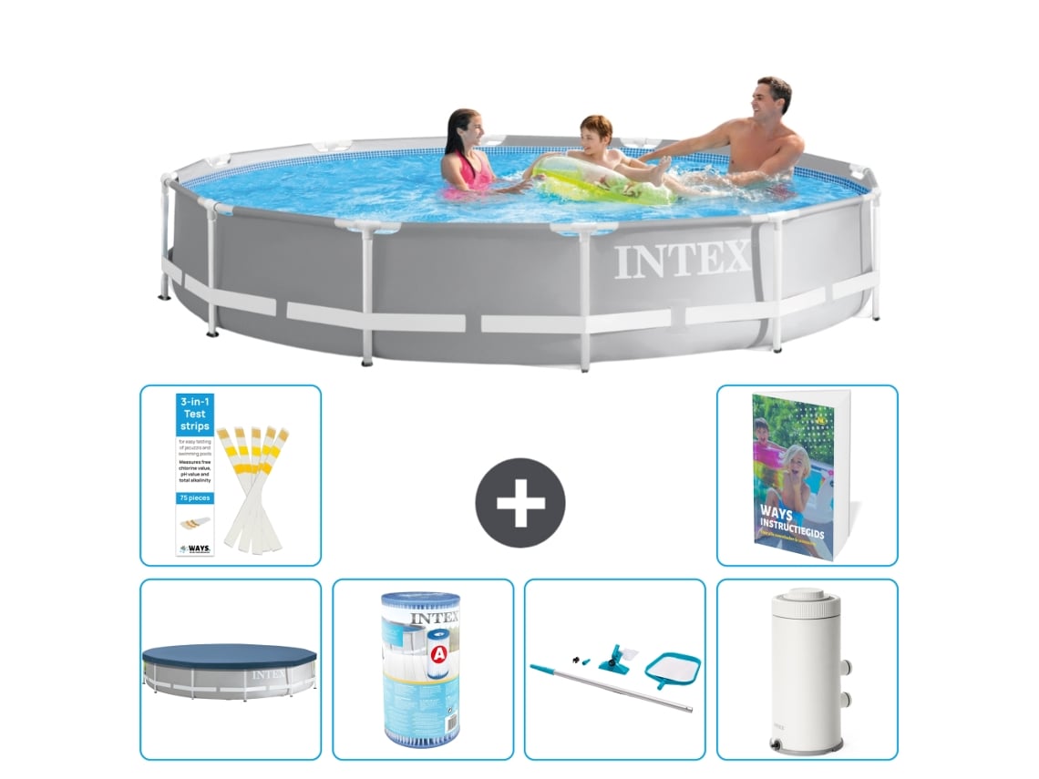 Intex Piscina Prism Frame Redonda - 366x76 Cm - 7-peças S130