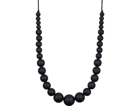 Collar de Lactancia y Dentición MINTYWENDY Colomba Rond (Silicona - Negro - 65 cm)