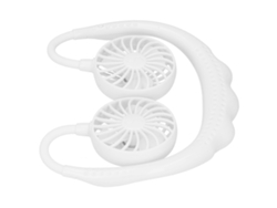 Ventilador de cuello USB portátil silencioso - Blanco