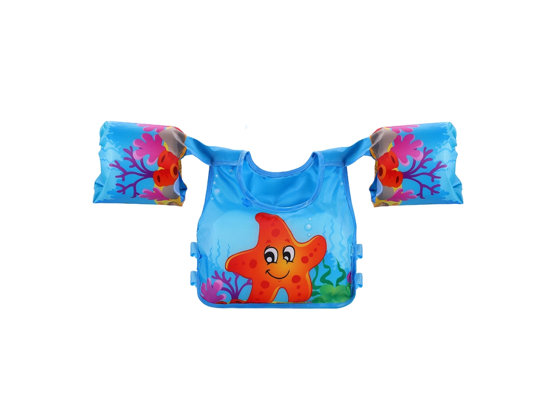 Chaleco salvavidas infantil con soporte para los hombros, ideal para la playa y la piscina.