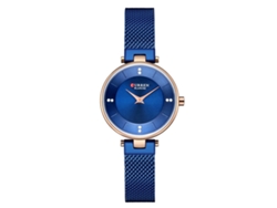 Reloj De Pulsera Sencillo Para Mujer, De Acero Inoxidable Y Cuarzo, Con Correa De Malla Milanesa Y Núcleo De Diamantes De Imitación.