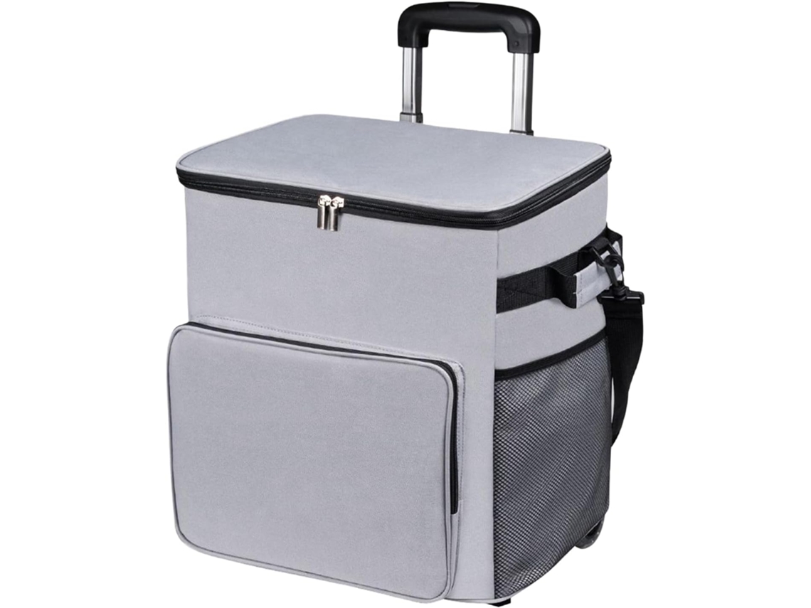 Carrito Refrigerado Con Bolsa Térmica De 35 L, Contenedor De Alimentos Impermeable, Carrito Exterior De Fácil