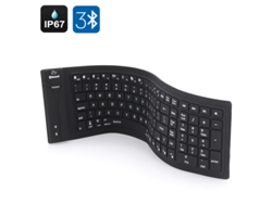 Teclado Plegable CHRUI De Silicona Con Bluetooth Ip67, Compatible Con Pc, Mac, Android E Ios.