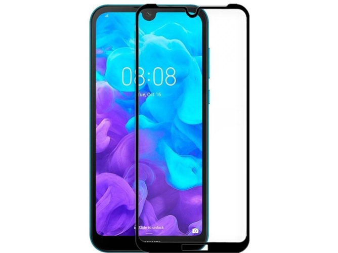Protector de Cristal Templado Huawei Y5 2019 Full 3D Negro