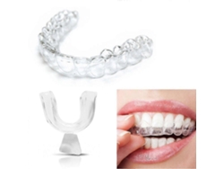 Rebe-2pcs Protectores Bucales Transparentes Para Bruxismo Guardia Nocturna Trays De Goma Tw 2 Pares