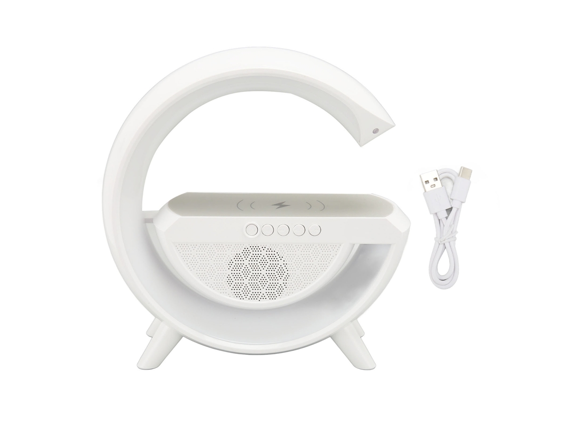 Altavoz Bluetooth Con Carga Inalámbrica, 15 W, Luz Nocturna, Modos De Iluminación, Alta Calidad De Sonido.