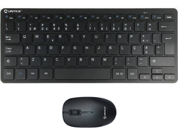 Teclado + Ratón UNYKACH MK288 PRO NANO (Membrana - Portugués - Negro)