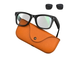 Gafas Inteligentes Mt5 Ultra Ai (estuche De Carga 2000 Mah En Cuero - Naranja)