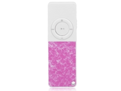 Reprodutor Mp3 Portátil Delgado Hifi Som Sem Perdas Suporta Cartão De Memória Até 64gb Fuchsia