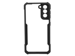 Capa De Telefone Transparente Antiqueda De Cobertura Total Para Samsung S21 Preta