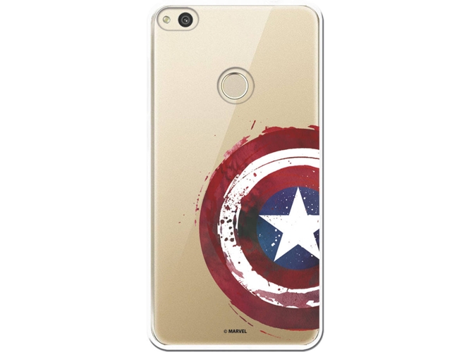 Carcasa Huawei P8 Lite 2017 MARVEL Capitán América Transparente